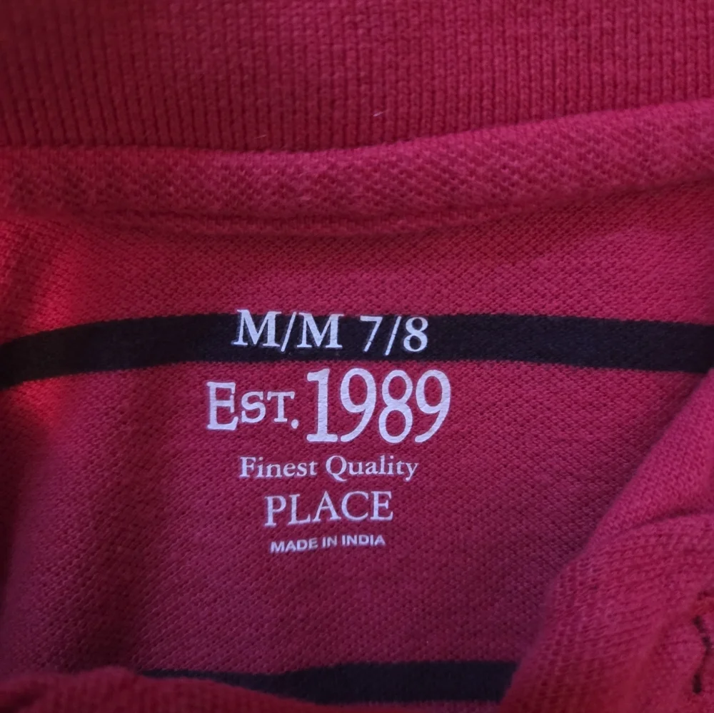 The Children's Place Red and Black Polo Shirt